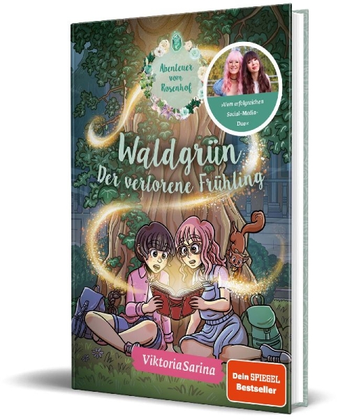 Buchcover und Innenansicht für das Buch: Waldgrün - Der verlorene Frühling