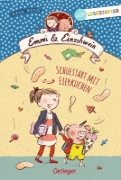 Buchcover und Innenansicht für das Buch: Emmi & Einschwein. Schulstart mit Eierkuchen