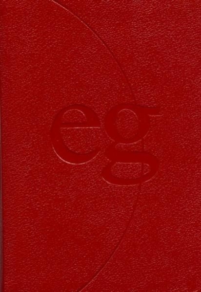 Buchcover und Innenansicht für das Buch: Evangelisches  Gesangbuch. Ausgabe für die Landeskirchen Rheinland, Westfalen und Lippe. Taschenausgabe rot mit Goldschnitt im Schuber