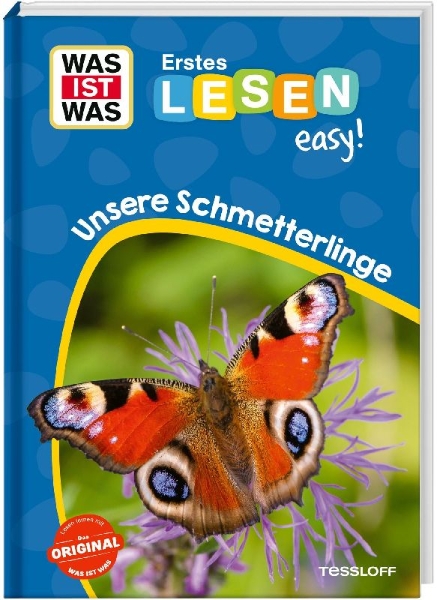 Buchcover und Innenansicht für das Buch: WAS IST WAS Erstes Lesen easy! Unsere Schmetterlinge