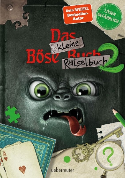Buchcover und Innenansicht für das Buch: Das kleine Böse Rätselbuch 2 (Das kleine Böse Buch)
