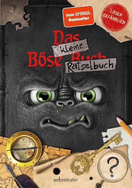 Buchcover und Innenansicht für das Buch: Das kleine Böse Rätselbuch (Das kleine Böse Buch, Bd.)