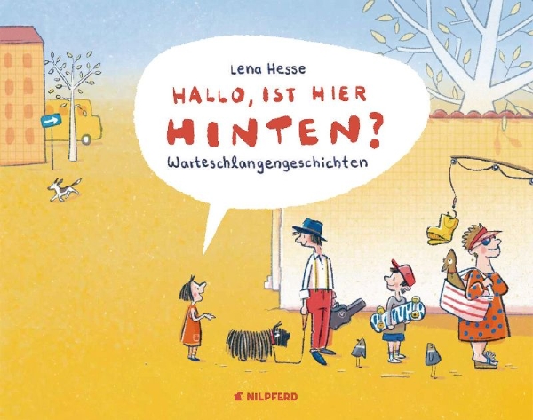 Buchcover und Innenansicht für das Buch: Hallo, ist hier hinten? - Geschenkbuchausgabe