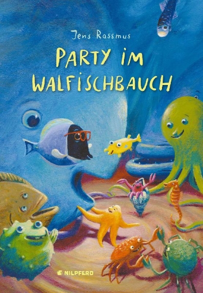 Buchcover und Innenansicht für das Buch: Party im Walfischbauch