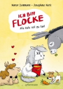 Buchcover und Innenansicht für das Buch: Ich bin Flocke - Alle Hufe voll zu tun!