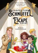 Buchcover und Innenansicht für das Buch: Inspektor Schnüffel Escape-Krimi