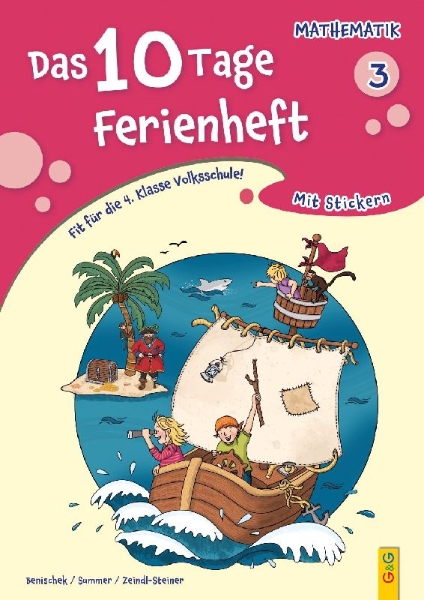Buchcover und Innenansicht für das Buch: Das 10 Tage Ferienheft Mathematik 3