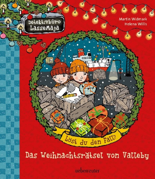 Buchcover und Innenansicht für das Buch: Detektivbüro LasseMaja - Das Weihnachtsrätsel von Valleby (Detektivbüro LasseMaja, Bd.)