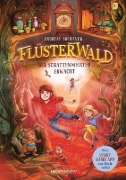 Buchcover und Innenansicht für das Buch: Flüsterwald - Der Schattenmeister erwacht: Das spannende Staffelfinale! (Flüsterwald, Staffel I, Bd. 4)