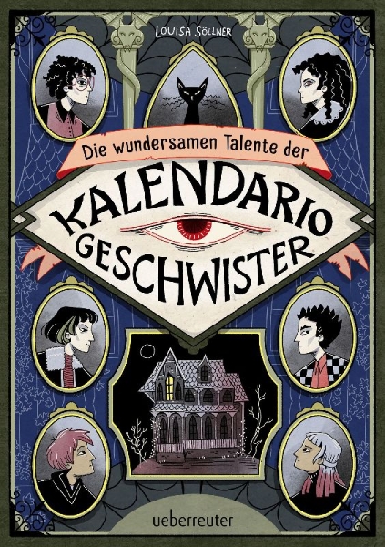 Buchcover und Innenansicht für das Buch: Die wundersamen Talente der Kalendario-Geschwister: Skurril, komisch, magisch - eine Detektivgeschichte der besonderen Art!