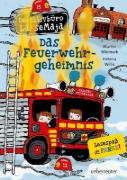 Buchcover und Innenansicht für das Buch: LasseMajas Detektivbyrå. Brandkårsmysteriet