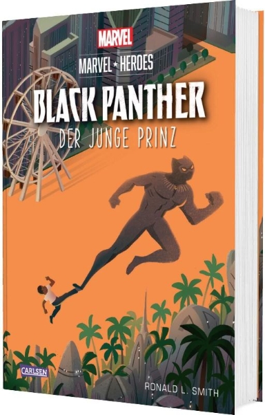 Buchcover und Innenansicht für das Buch: Marvel Heroes 4: Black Panther 1 - Der junge Prinz