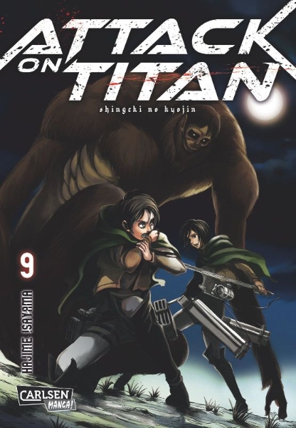 Buchcover und Innenansicht für das Buch: Shingeki no Kyojin