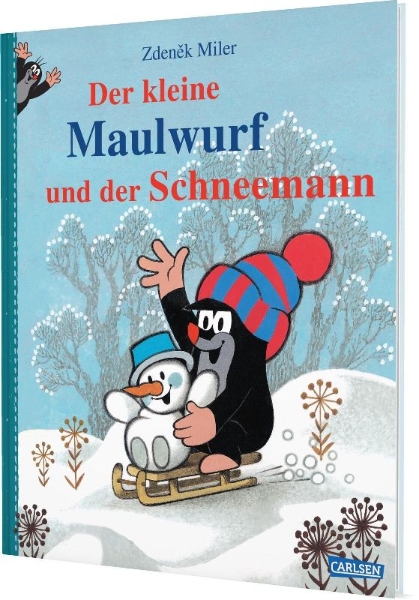 Buchcover und Innenansicht für das Buch: Der kleine Maulwurf und der Schneemann