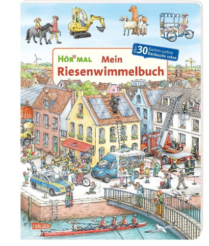Buchcover und Innenansicht für das Buch: Hör mal (Soundbuch): Mein Riesenwimmelbuch