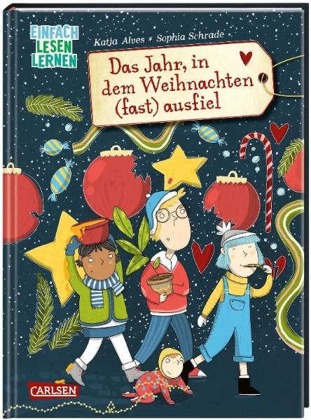 Buchcover und Innenansicht für das Buch: Das Jahr, in dem Weihnachten (fast) ausfiel