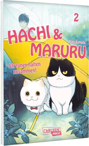 Buchcover und Innenansicht für das Buch: Tsure-neko Maruru to Hachi