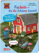 Buchcover und Innenansicht für das Buch: Minecraft Silben-Geschichten: Fackeln - bis die Scheune brennt!