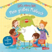 Buchcover und Innenansicht für das Buch: Das kleine WIR: Mein großes Malbuch