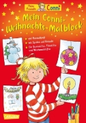 Buchcover und Innenansicht für das Buch: Mein Conni Weihnachts-Malblock
