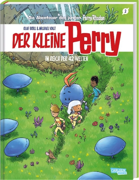 Buchcover und Innenansicht für das Buch: Der kleine Perry 2: Im Reich der 42 Welten