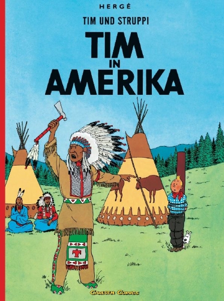 Buchcover und Innenansicht für das Buch: TINTIN EN AMERIQUE                                         