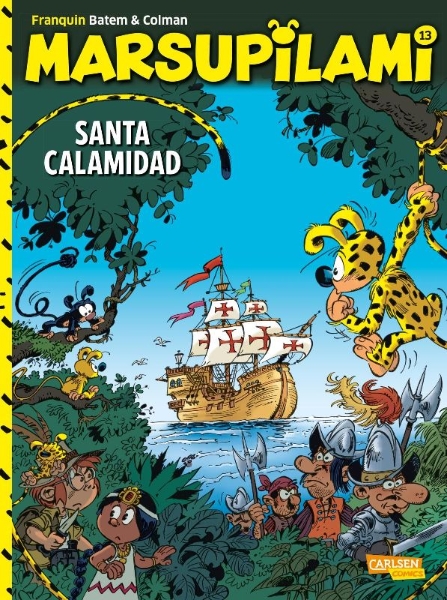 Buchcover und Innenansicht für das Buch: Marsupilami 26 - Santa Calamidad