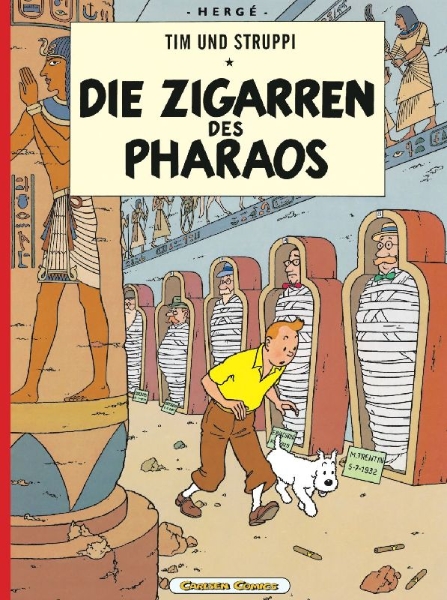 Buchcover und Innenansicht für das Buch: LES CIGARES DU PHARAON                                     