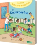 Buchcover und Innenansicht für das Buch: Mein erstes Geschichten-Bilder-Buch: Im Kindergarten