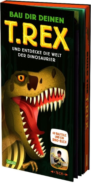 Buchcover und Innenansicht für das Buch: Bau dir deinen T. Rex