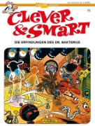 Buchcover und Innenansicht für das Buch: Mortadelo y Filemon: Los inventos del profesor bacterio