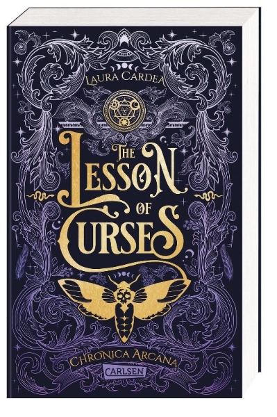 Buchcover und Innenansicht für das Buch: The Lesson of Curses (Chronica Arcana 1)