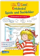 Buchcover und Innenansicht für das Buch: Conni Gelbe Reihe (Beschäftigungsbuch): Entdeckt! Spiele und Suchbilder