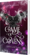 Buchcover und Innenansicht für das Buch: Curses & Betrayal (Game of Covens 1)