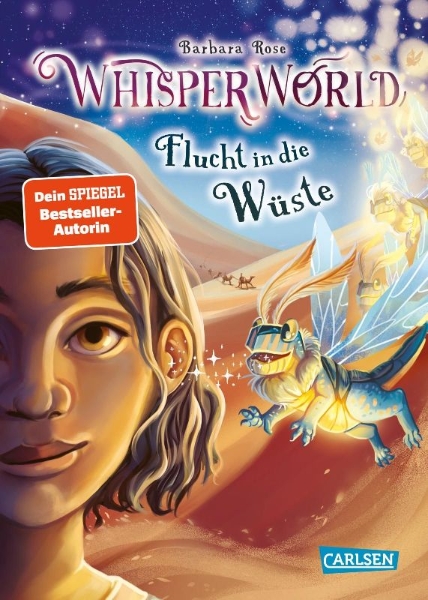 Buchcover und Innenansicht für das Buch: Whisperworld 2: Flucht in die Wüste