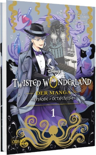 Buchcover und Innenansicht für das Buch: Twisted Wonderland: The Comic - Episode of Octavinelle