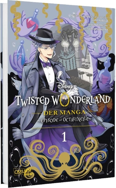 Buchcover und Innenansicht für das Buch: Twisted Wonderland: The Comic - Episode of Octavinelle