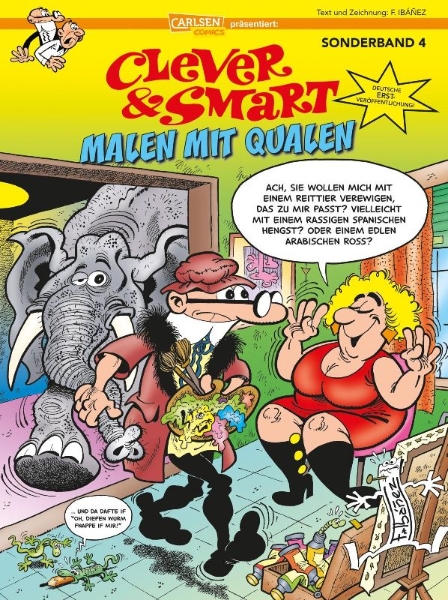 Buchcover und Innenansicht für das Buch: Mortadelo y Filemon: Da Vinci - el pintamona ... Lisa