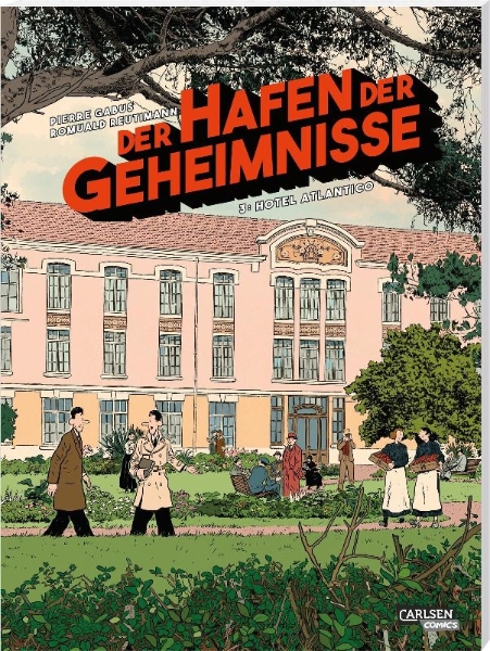 Buchcover und Innenansicht für das Buch: Der Hafen der Geheimnisse 3: Hotel Atlantico
