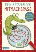 Buchcover und Innenansicht für das Buch: Mein Rätselblock Mitmachspaß