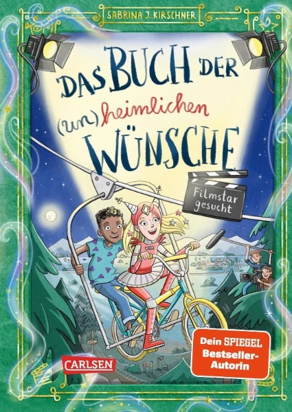 Buchcover und Innenansicht für das Buch: Das Buch der (un)heimlichen Wünsche 3: Filmstar gesucht