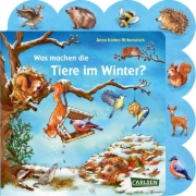 Buchcover und Innenansicht für das Buch: Was machen die Tiere im Winter?