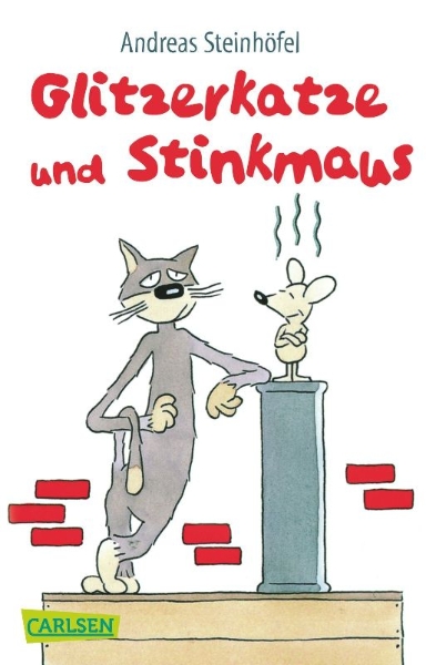 Buchcover und Innenansicht für das Buch: Glitzerkatze und Stinkmaus