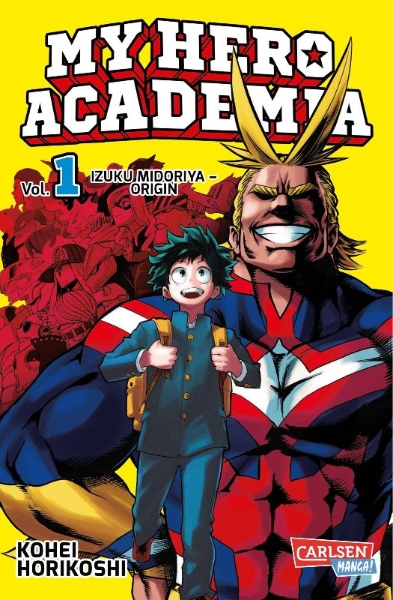 Buchcover und Innenansicht für das Buch: Boku no Hero Academia