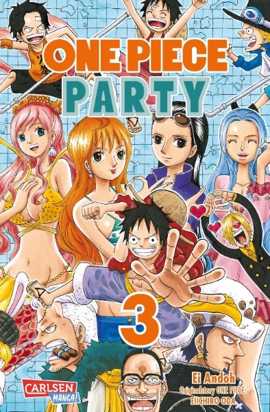 Buchcover und Innenansicht für das Buch: One Piece Party