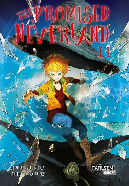 Buchcover und Innenansicht für das Buch: Yakusoku no Neverland