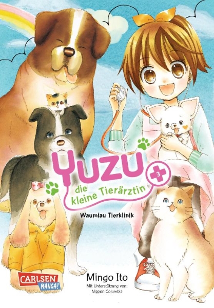 Buchcover und Innenansicht für das Buch: Yuzu no Dobutsu Karte