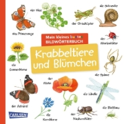Buchcover und Innenansicht für das Buch: Mein kleines buntes Bildwörterbuch: Krabbeltiere und Blümchen