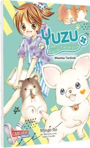 Buchcover und Innenansicht für das Buch: Yuzu no Dobutsu Karte