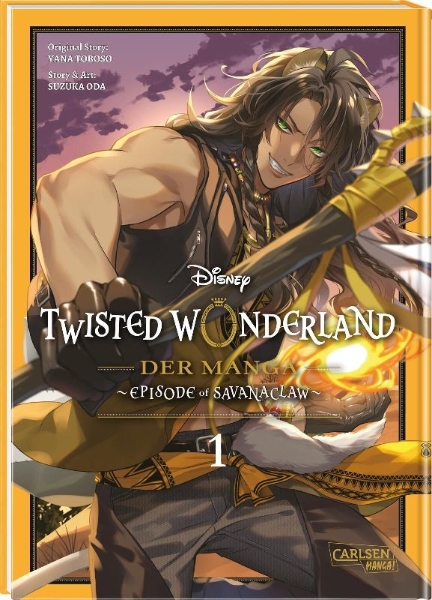 Buchcover und Innenansicht für das Buch: Twisted Wonderland: The Comic - Episode of Savanaclaw